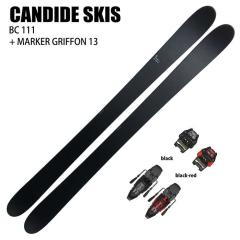 [�X�L�[2�_�Z�b�g] �L�����f�b�h �X�L�[�� 2026 CANDIDE SKIS BC 111 + 26 MARKER GRIFFON 13 110mm �r���f�B���O�Z�b�g 25-26