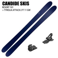 [�X�L�[2�_�Z�b�g] �L�����f�b�h �X�L�[�� 2026 CANDIDE SKIS RESORT 101 + 26 TYROLIA ATTACK LYT 11 GW 110mm �r���f�B���O�Z�b�g 25-2