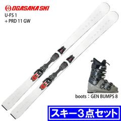 �����f�� [�X�L�[3�_�Z�b�g] �I�K�T�J �X�L�[�� 2025 OGASAKA U-FS 1/WT + PRD 11 GW + GEN BUMPS 8 L.BRN �u�[�c�Z�b�g 24-25