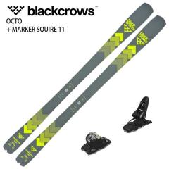 [�X�L�[2�_�Z�b�g]�u���b�N�N���E�Y �X�L�[�� 2025 BLACK CROWS OCTO + MARKER SQUIRE 11 �I�[�����E���h �r���f�B���O�Z�b�g 24-25