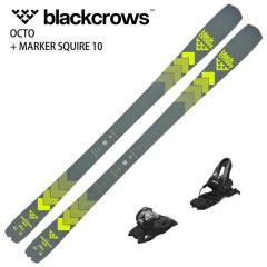 [�X�L�[2�_�Z�b�g]�u���b�N�N���E�Y �X�L�[�� 2025 BLACK CROWS OCTO + MARKER SQUIRE 10 �I�[�����E���h �r���f�B���O�Z�b�g 24-25