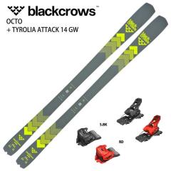 [�X�L�[2�_�Z�b�g]�u���b�N�N���E�Y �X�L�[�� 2025 BLACK CROWS OCTO + TYROLIA ATTACK 14 GW �I�[�����E���h �r���f�B���O�Z�b�g 24-25