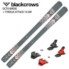 [�X�L�[2�_�Z�b�g]�u���b�N�N���E�Y �X�L�[�� 2025 BLACK CROWS OCTO BIRDIE + TYROLIA ATTACK 14 GW �I�[�����E���h �r���f�B���O�Z�b�g