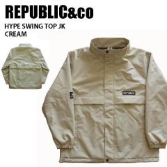 REPUBLIC&CO ���p�u���b�N �E�F�A HYPE SWING TOP JK 23-24 CREAM �����Y �W���P�b�g �X�m�[�{�[�h �ϐ� ���� ���C�g�E�F�A