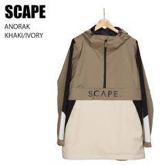 SCAPE �G�X�P�[�v �E�F�A ANORAK 23-24 KHAKI/IVORY UNISEX �����Y �W���P�b�g �X�m�[�{�[�h