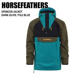 HORSEFEATHERS �z�[�X�t�F�U�[�Y SPENCER JACKET DARK OLIVE / TILE BLUE 23-24 �{�[�h�E�F�A �����Y �W���P�b�g �X�m�[�{�[�h �X�L�[