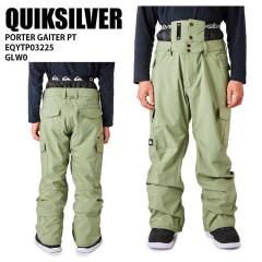 QUIKSILVER �N�C�b�N�V���o�[ EQYTP03225 PORTER GAITER PT GLW0 24-25 �E�G�A ���j�Z�b�N�X �p���c �X�m�[�{�[�h
