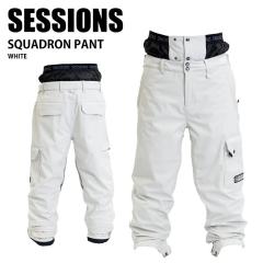 SESSIONS �Z�b�V�����Y SQUADRON PANT WHITE 24-25 �E�G�A ���j�Z�b�N�X �p���c �X�L�[ �X�m�[�{�[�h