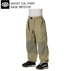686 �V�b�N�X�G�C�g�V�b�N�X M3WN223 Ghost 2.5L Pant SAGE RIPSTOP �X�m�[�{�[�h�E�F�A 686�E�F�A �p���c 25-26���f��