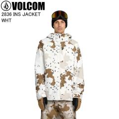 VOLCOM �{���R�� G0452606 2836 INS JACKET WHT �X�L�[ �X�m�[�{�[�h �E�F�A �W���P�b�g �X�m�{ �{���R���E�F�A 25-26���f��