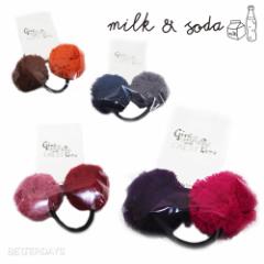 wAS LbY MILKSODA. ~NAh\[_ TULLE POMPOM HAIR ELASTIC ڂڂ {{ wAANZT[ I[XgAu