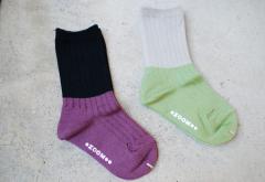 yAEgbgzC LbY ZOOM Y[ 2tone Socks c[g[\bNX p[v O[ 11-22cm