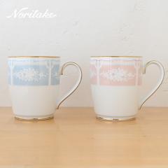 �m���^�P ���[�X�E�b�h�S�[���h �}�O�J�b�v �y�A (�u���[�E�s���N) 1507-14L/P91755 noritake �H�� ���i�g�� �R�[�q�[�J�b�v  �A�t�^�k�[