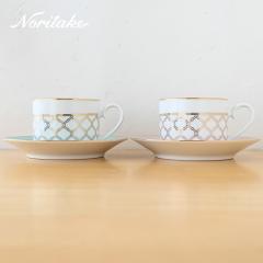 �m���^�P �G�^�[�i���p���X �J�b�v&�\�[�T�[ �y�A (�F�ς�) 1742-43L/Q004EA noritake �H�� ���i�g�� �e�B�[�J�b�v �R�[�q�[�J�b�v �J�b