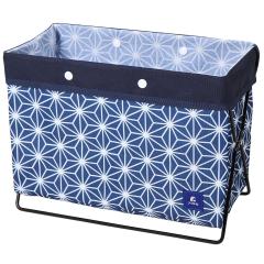 �A�X�g�� �T�C�h���S�� �l�C�r�[ ���̗t�� W33�~D16�~H25cm �}�K�W�����b�N ���r���O���[ �܂肽���� �S�~�� 821-80