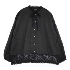 UNITED ARROWS COMFYスリットノーカラープルオーバー WINE 定価18920円 ブラウス 25SS ブラウン レディース ユナイテッドアローズ【中古】5-0902M♪ UNITED ARROWS - UNITED ARROWS COMFYスリットノーカラープルオーバー