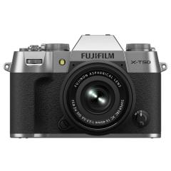 FUJIFILM �~���[���X���J���� X-T50 JP XC15-45mm�����Y�L�b�g �V���o�[�i���{��E�p��̂ݑΉ��j�yJAN:4547410556537�z