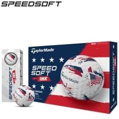 �e�[���[���C�h �X�s�[�h�\�t�g USA �C���N �S���t�{�[�� 1�_�[�X12���� �uTaylorMade SPEEDSOFT USA INK�v 2026�N���f�����{���K�i 