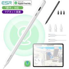 ESR iPad �X�^�C���X�y�� Find My�u�T���v�@�\�t�� �f�W�^���y���V�� 2025-2018, iPad Pro 13/12.9/11-M4 iPad Air 5/4/13/11-M2, iPad 1