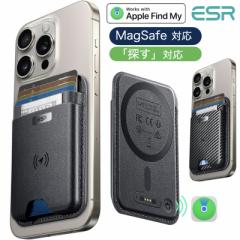 ESR MagSafe�J�[�h�P�[�X�u�T���vFind My �@�\�t�� 5���J�[�h�z���_�[ iPhone�p���̓}�O�l�b�g�E�H���b�g iPhone�X�^���h ���͎��C�z�� i