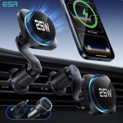 ESR OmniLock Qi2.2�F�� 25W�[�d Magsafe �ԍڃz���_�[�y��p�@�\�t�� CryoBoost���ځz�����[�d ���ǃN���b�v �X�}�z�z���_�[ �� �X�}�z