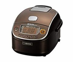 象印 炊飯器 圧力IH式 3合 極め炊き 黒まる厚釜 ブラウン NP-RL05-TA(中古品)