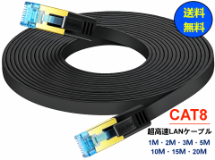 CAT8 LANP[u tbgLANP[u 40Gbps/2000MHz  bLRj45RlN^ SFTPV[h [^ f PCP[u   15m 20m