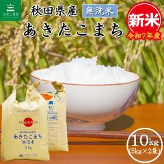 無洗米 特別栽培米あきたこまち100% 10kg 令和6年度産 新米 令和7年産 米 お米 無洗米 10kg (5kg×2袋) 秋田県産