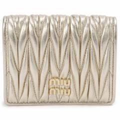 MIU MIU ミュウミュウ 二つ折り財布 レディース 5MV204 AFPP F0846 マテラッセ