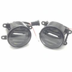 適用: ホンダ シビック アコード パイロット インサイト CR-V CR-Z ジャズ 2in1 18W LED フォグライト ホワイト カットラインレンズ DRL