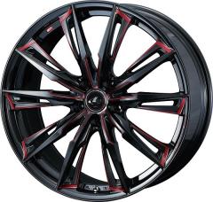 LEONIS GX ホイール BK/SC(RED) 17インチ×7.0J ＋47 5H114.3 入数：1台