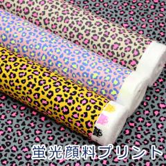 �y10cm�P�ʉ��i�z�u���痿�v�����g NEON LEOPARD �q���E�� �A�j�}���� �����݃J���[ �X�P�A �u���[�h�� ��100�� ���n ��110cm�� QHYO-1 
