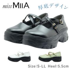 miss MIIA �~�X�~�[�A 3728 ���f�B�[�X �V���[�Y �p���v�X �X�g���b�v ���E���h�g�D ���� �C