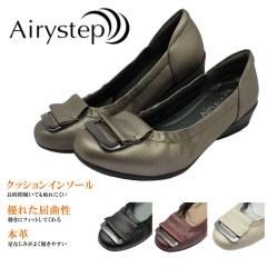 Airystep �G�A���[�X�e�b�v ���f�B�[�X �o���G�V���[�Y 7586  3E �p���v�X  �o�b�N�� �t���b�g �{�v ���U�[