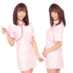 セクシーなピンクナース服 手袋付き Amazon | MJS-H 【 セクシー ナース服 】胸元 穴あき かわいい