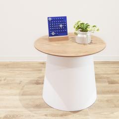 �I�[�N�� �E�b�h�V�� ���E���h�e�[�u�� ���a49cm ����42.5cm �z���C�g �T�C�h�e�[�u�� �i�C�g�e�[�u�� �؍��C���e���A �ۃe�[�u�� �~�� 