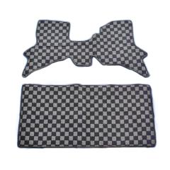 DA64V �G�u���C�o�� �t���A�}�b�g �`�F�b�N�� �u���b�N�E�O���[ 2�_�Z�b�g �G�u���B �X�Y�L ���� �J�X�^���p�[�c