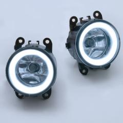 DA17W DA64W エブリイワゴン H8 フォグランプ 左右セット ホワイトLEDファイバー イカリング付き ガラスレンズ スズキ