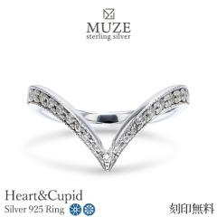 MUZE JEWELRY �����O SV925 V���C�� �n�[�t�G�^�j�e�B V�� �v���`�i�d�グ �I�[�_�[���C�h �V���v�������O �n�[�g�L���[�s�b�h Heart&Cup