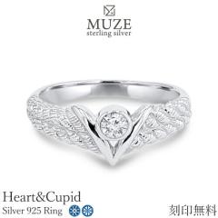 MUZE JEWELRY a3.0mm(0.11ct)SV925 Vo[O n[gL[sbh Heart&Cupid ̏_ L[rbNWRjA AeB