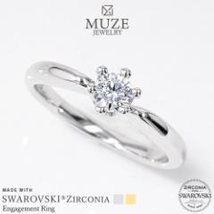 MUZE JEWELRY SWAROVSKI a4.3mmi0.3ctj NE v`idグ I[_[Ch v`idグ K18S[hdグ GQ[W