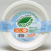 紙皿　18ｃｍ　エコクック　8枚入（ 使い捨て容器 ） 