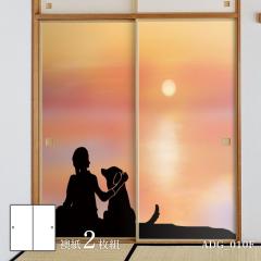 �ӂ��܎� �A�j�}�� �f�U�C�� ���� ���̊� �����Ɨ[�� ADG_010F 2��1�g ���œ\��^�C�v ��91cm�~����182cm �A�T�q�y��