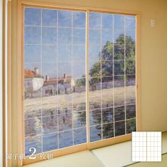 ���E�̖��� ��q�� �V�X���[ Bords du Loing Saint-Mammes 2��1�g �̂�œ\��^�C�v ��91cm�~����182cm �A�T�q�y�� WWA-046S