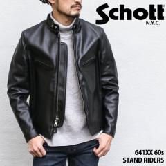 �V�� SCHOTT �V���b�g 641XX 60s STAND RIDERS ���C�_�[�X ���U�[�W���P�b�g �����Y �A�E�^�[ ���C�_�[�X�W���P�b�g �V���O�� �v�W���� 
