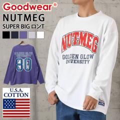 �V�� Goodwear �O�b�h�E�F�A NUTMEG �A���t�gSUPER BIG ����T �����Y �g�b�v�X ���� �J�b�g�\�[ �i�c���O �u�����h USA�R�b�g�� ��100�� 
