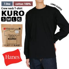 �V�� Hanes �w�C���Y KURO �����O�X���[�u �N���[�l�b�N T�V���c HM4-D202 HM4-C201 �g�b�v�X �����Y ���f�B�[�X ���� �J�b�g�\�[ ���� 7