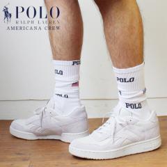 POLO Ralph Lauren |t[ POLO N[ rWlX\bNX S |j[hJ AMERICANA CREW SINGLE SOCKS 889320 WHITE X