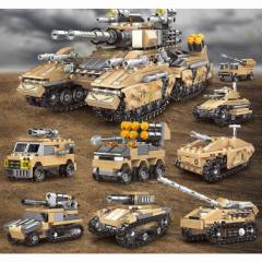 ブロック互換 レゴ 互換品 レゴ戦車 軍用車両 ミサイル車など8in1 25種組立 互換品クリスマス プレゼント 車両 車おもちゃ