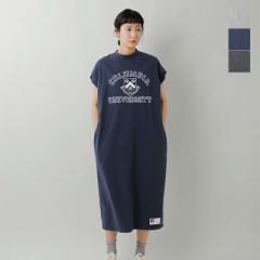 ラッセルアスレティック ワンピース RUSSELL ATHLETIC  ハイコットン ジャージー スリーブレス カレッジプリント ワンピース rcw-25032  